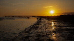 Sunset at Shoreham Beach, England
