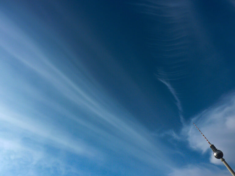 The sky over Alexanderplatz