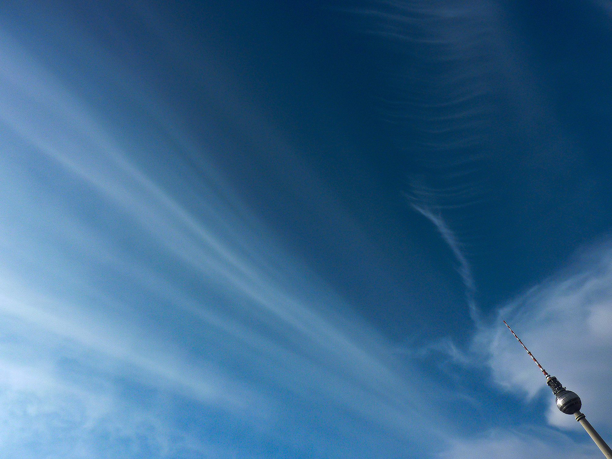 The sky over Alexanderplatz