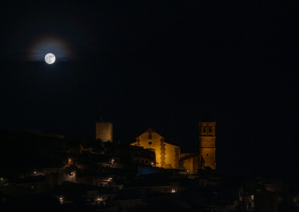 Blue Moon over Velez-Malaga
